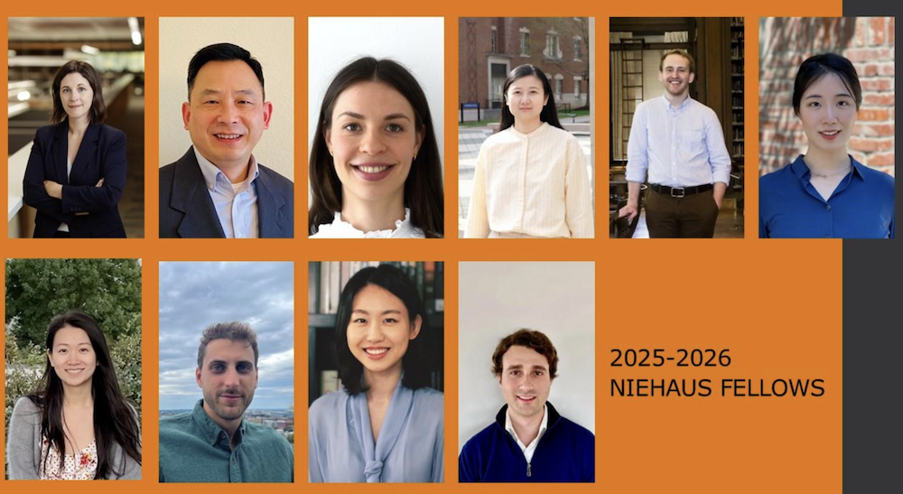 Headshots of all 2025-2026 Niehaus Fellows