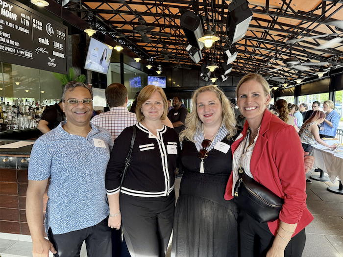 Alumni at a SPIA happy hour in Washington, DC