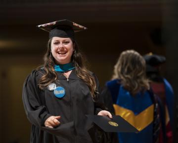 Student at graduation