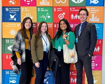 Students at conference