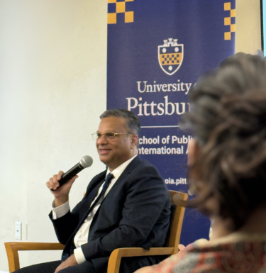 Nitin Madhav speaking at SPIA 