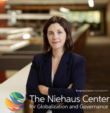 Dr. Erica Owen with Niehaus Center logo