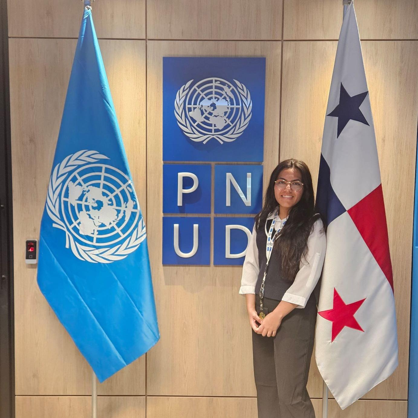 Paola Ortiz Vargas at the UNDP offices in Panama